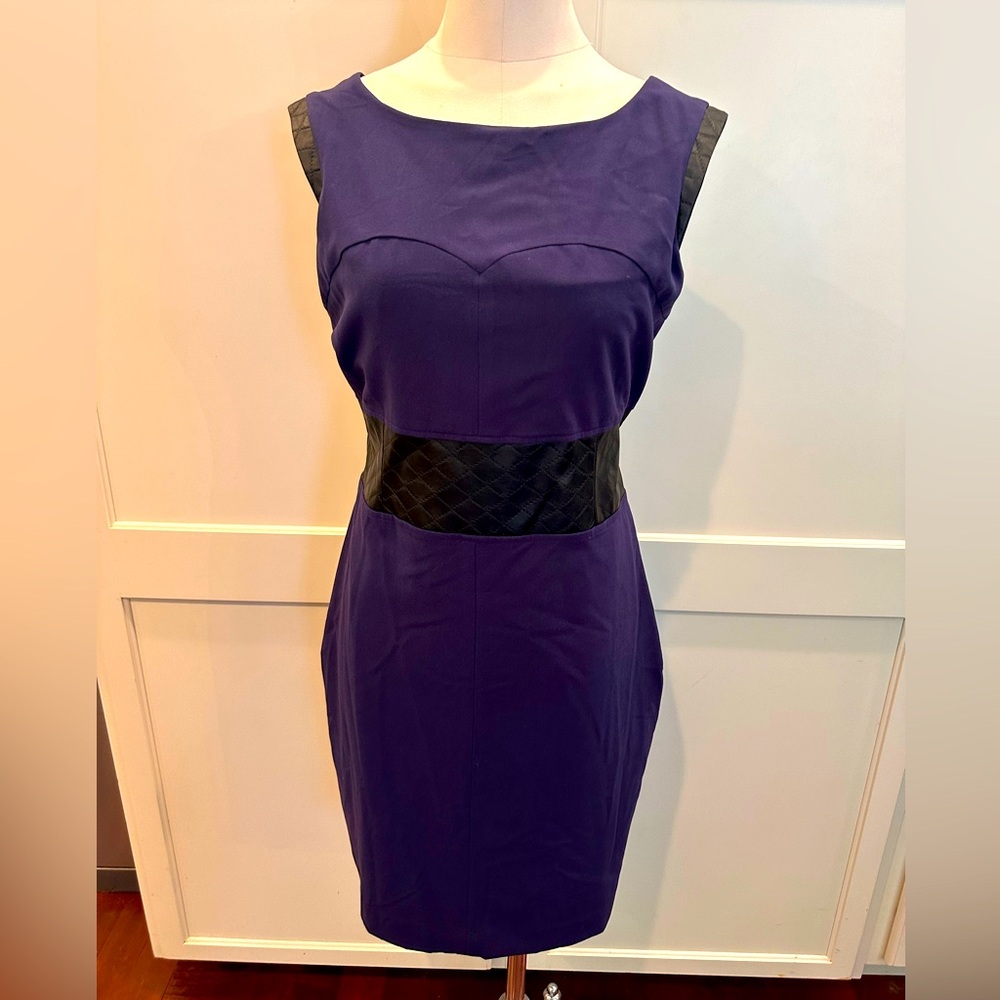 Worthington navy and black dress